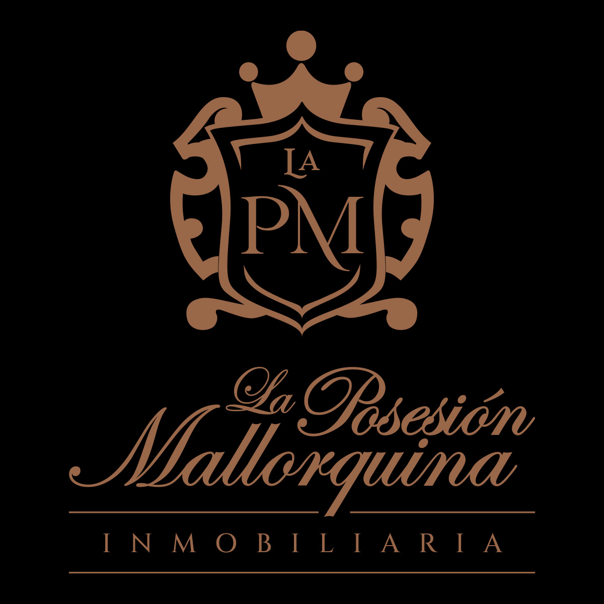 Logo PM Completo Vertical Positivo con Fondo Negro 1200x1200